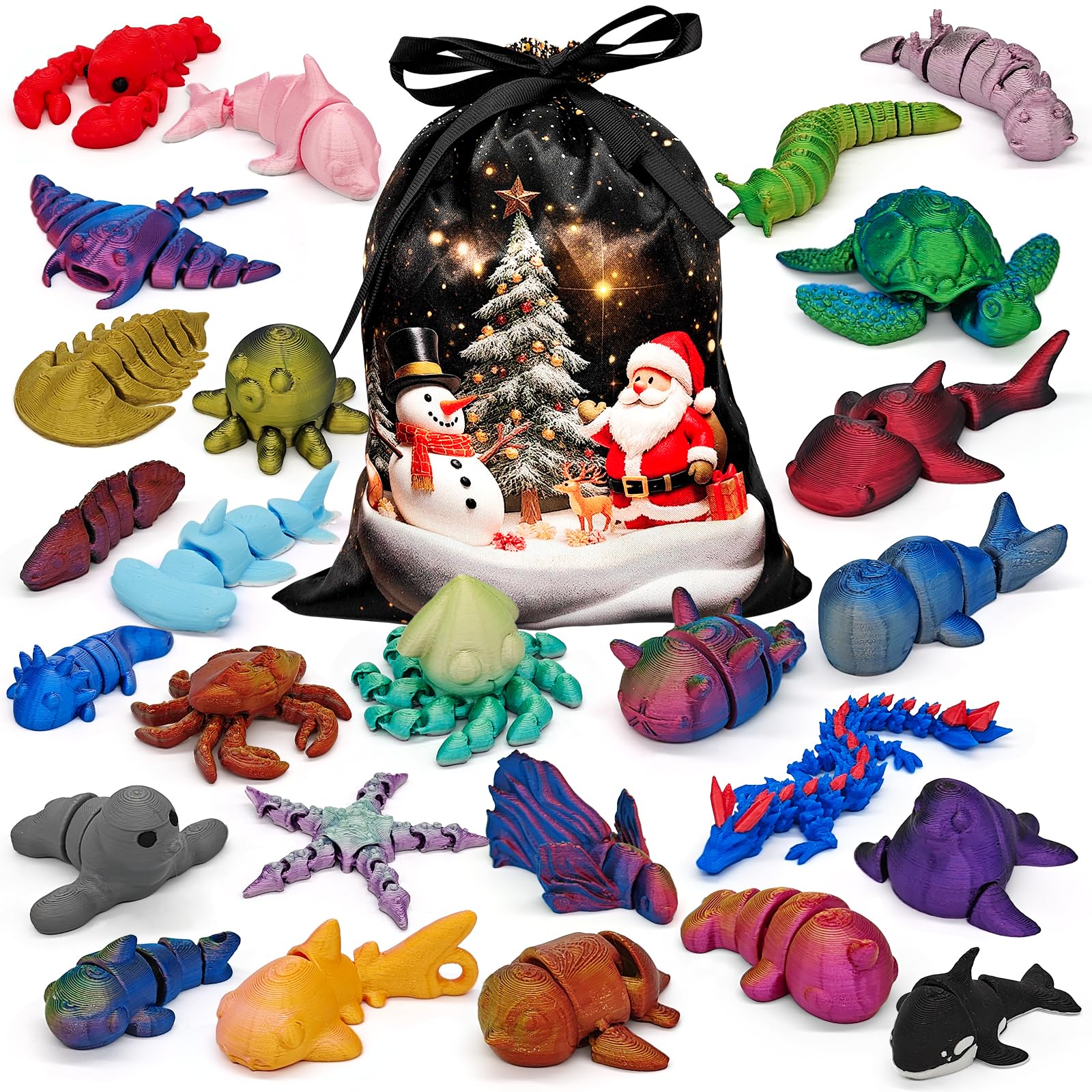 CHolic manta ray figurine, bright coloring for nursery decor and sensory play