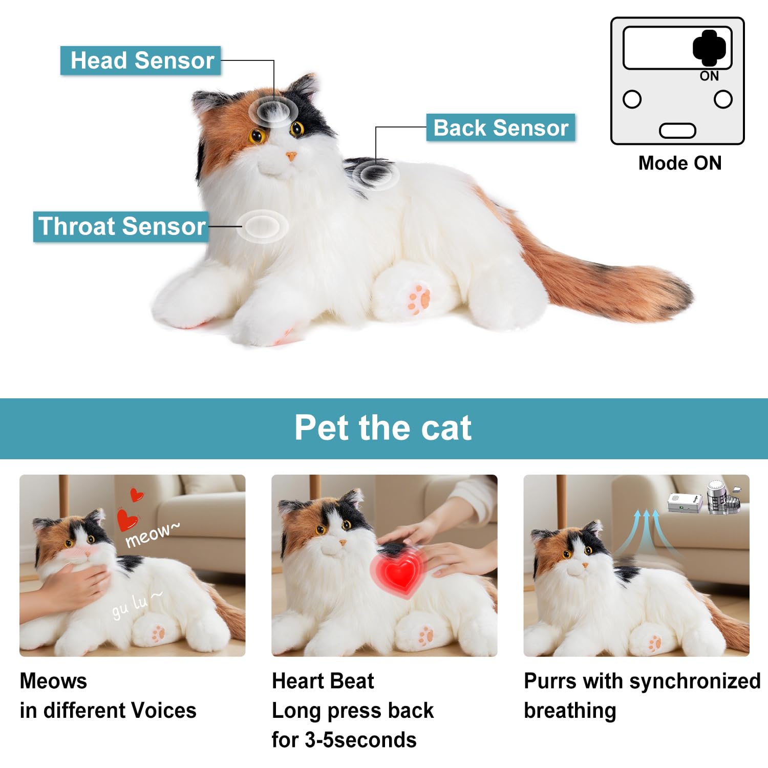 Chongker meow sound interactions create a realistic toy experience