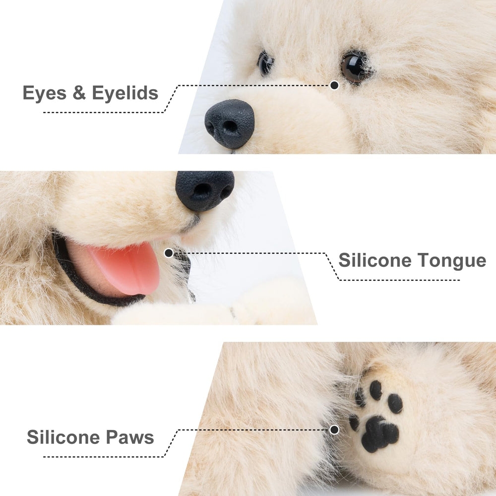 Chongker Shiba Inu plush; agile pose reflects playful, lifelike movement.