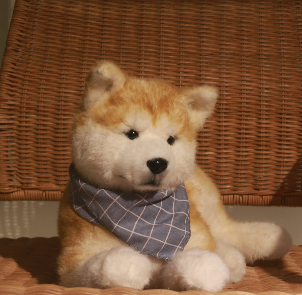 Chongker Shiba Inu plush face close-up showing lifelike expression for companionship