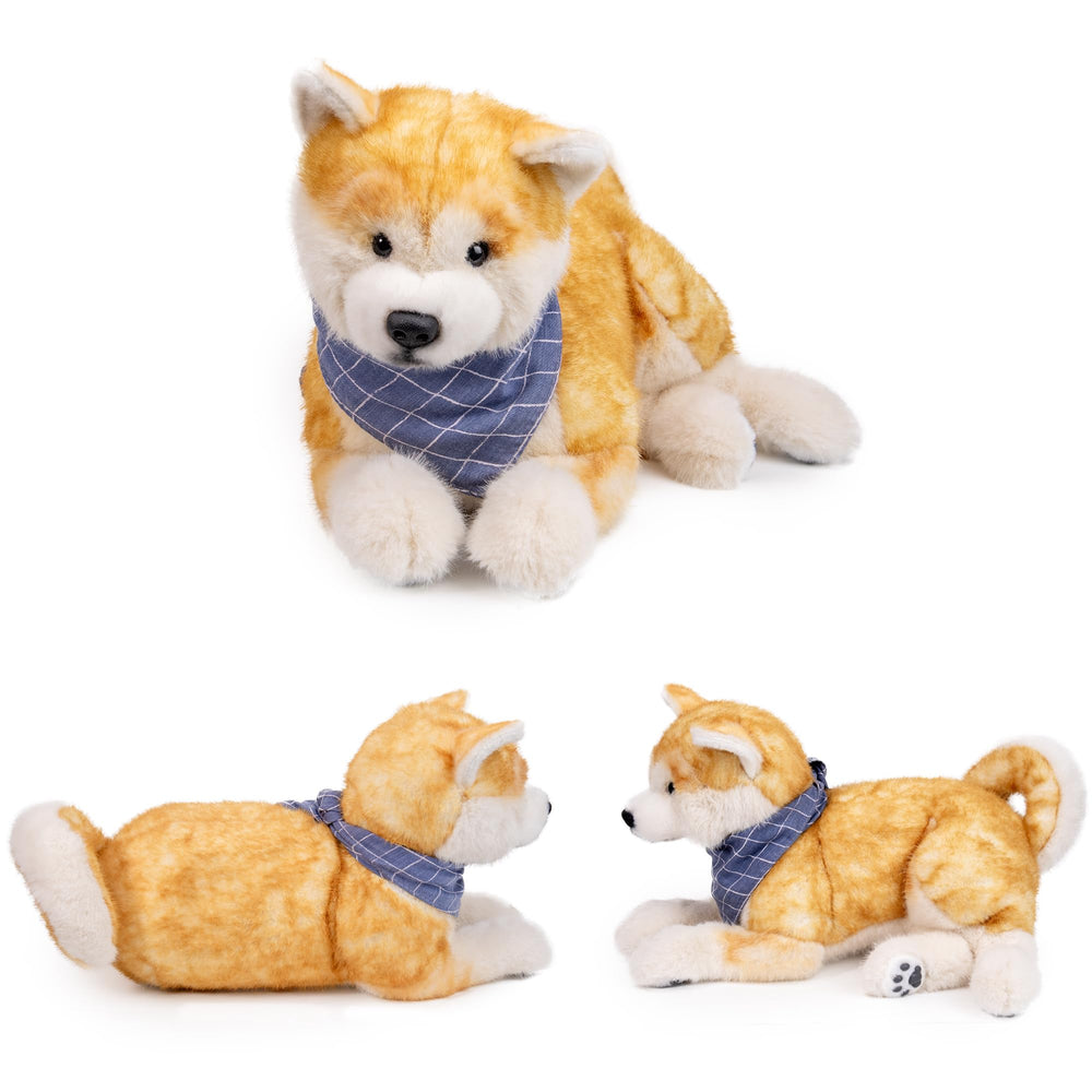 Chongker Shiba Inu plush soft fur texture, easy to brush