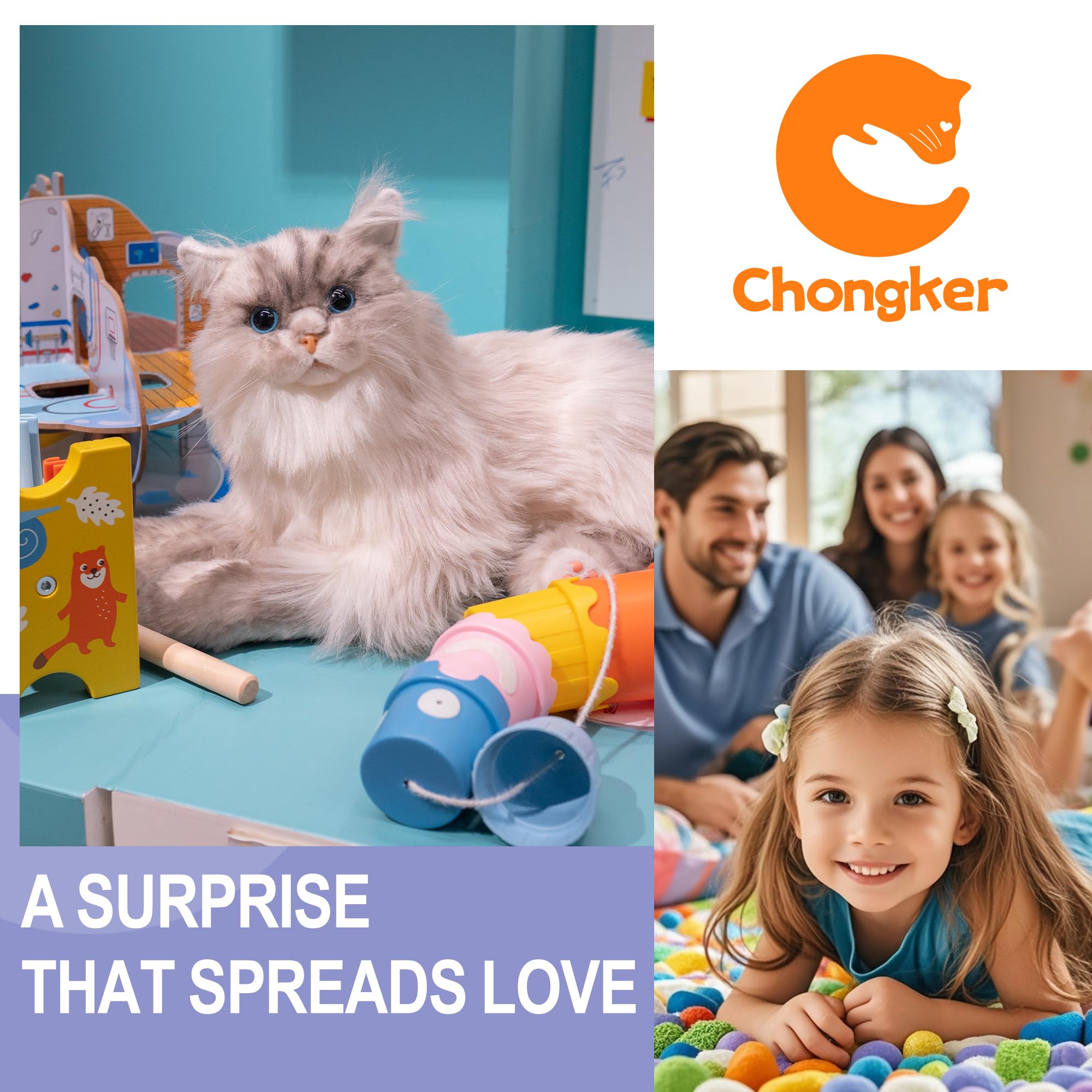 Chongker handmade cat plush highlighting craftsmanship in every stitch