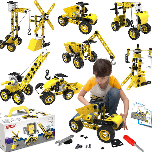 choopheme 10-in-1 stem toy bulldozer model in action, fostering hands-on engineering exploration.