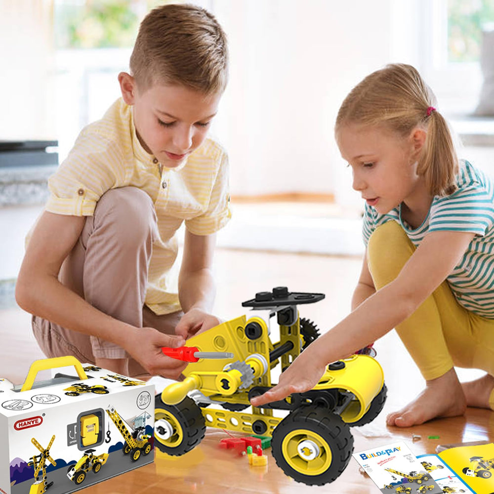 choopheme carrier vehicle assembled image, shows moving parts for kinetic play.