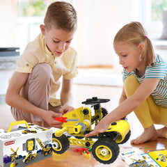 choopheme carrier vehicle assembled image, shows moving parts for kinetic play.