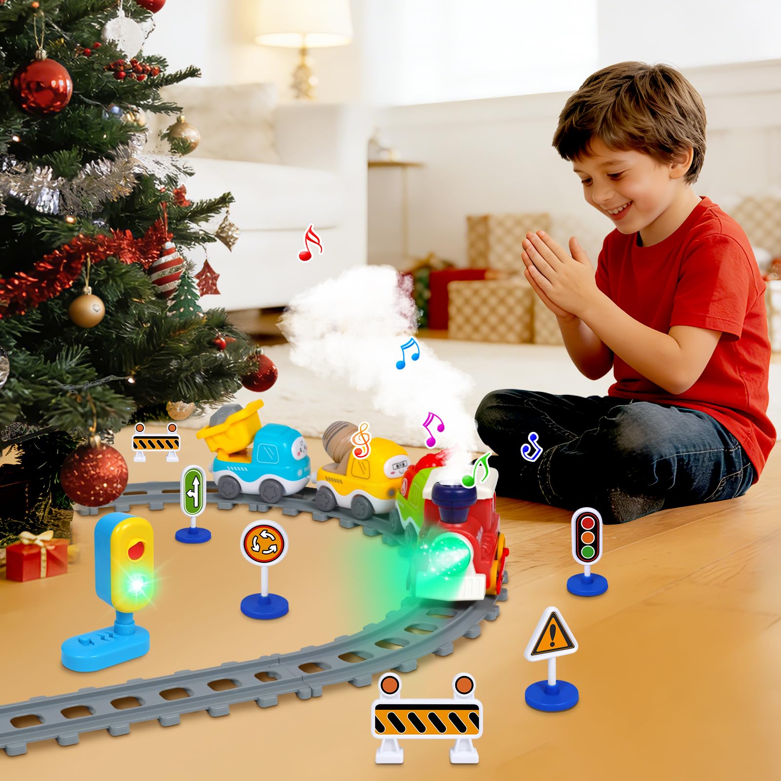 Choopheme train set off-track play promoting open-ended exploration