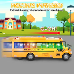 Choopheme bus features LED lights and four sounds for engaging playtime.