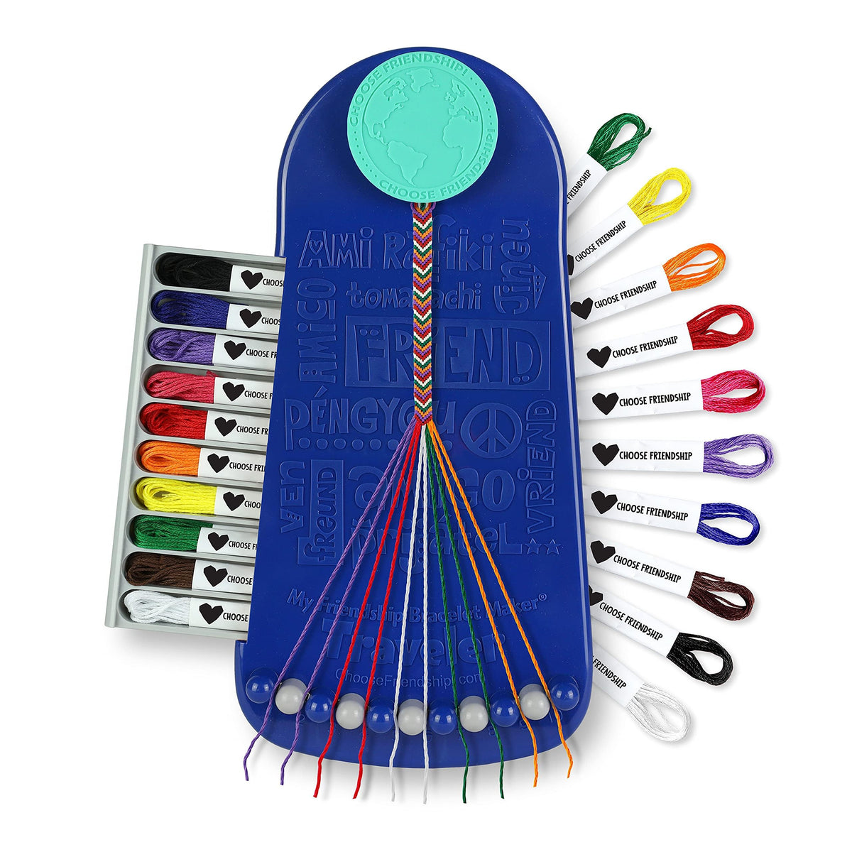 Choose Friendship Blueberry kit clip keeps threads secure during crafting