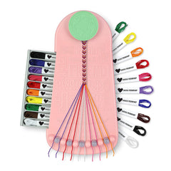Choose Friendship Macaroon kit assembly showcases contents for easy at-home crafting.