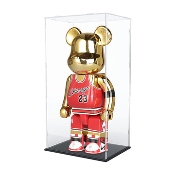 Choowin 29-inch tall acrylic display case front view highlights crystal-clear visibility for collectibles.