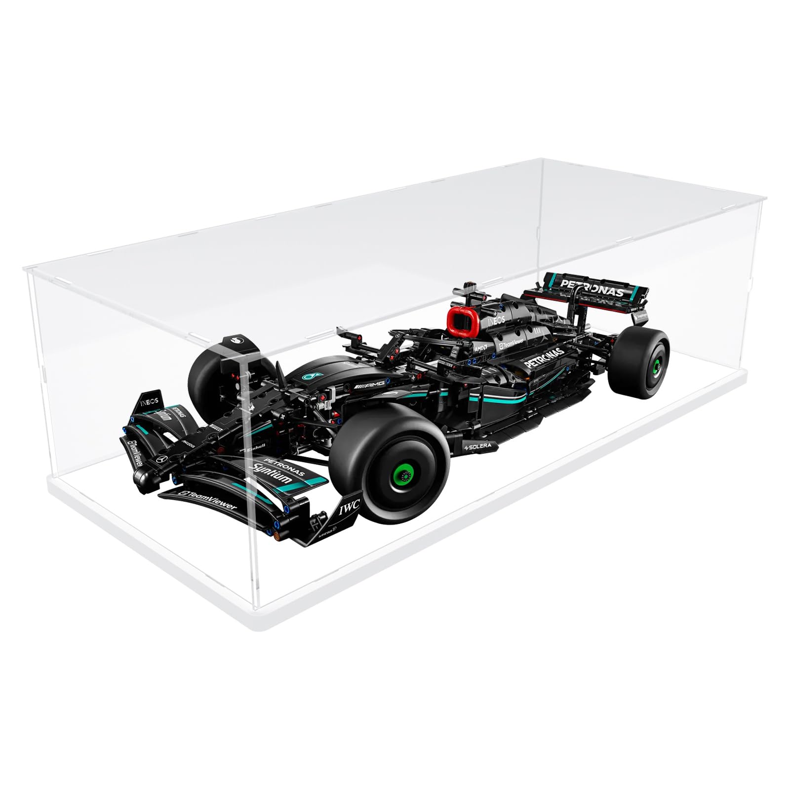 Choowin display case bottom wood-plastic base provides stable support and stacking capability