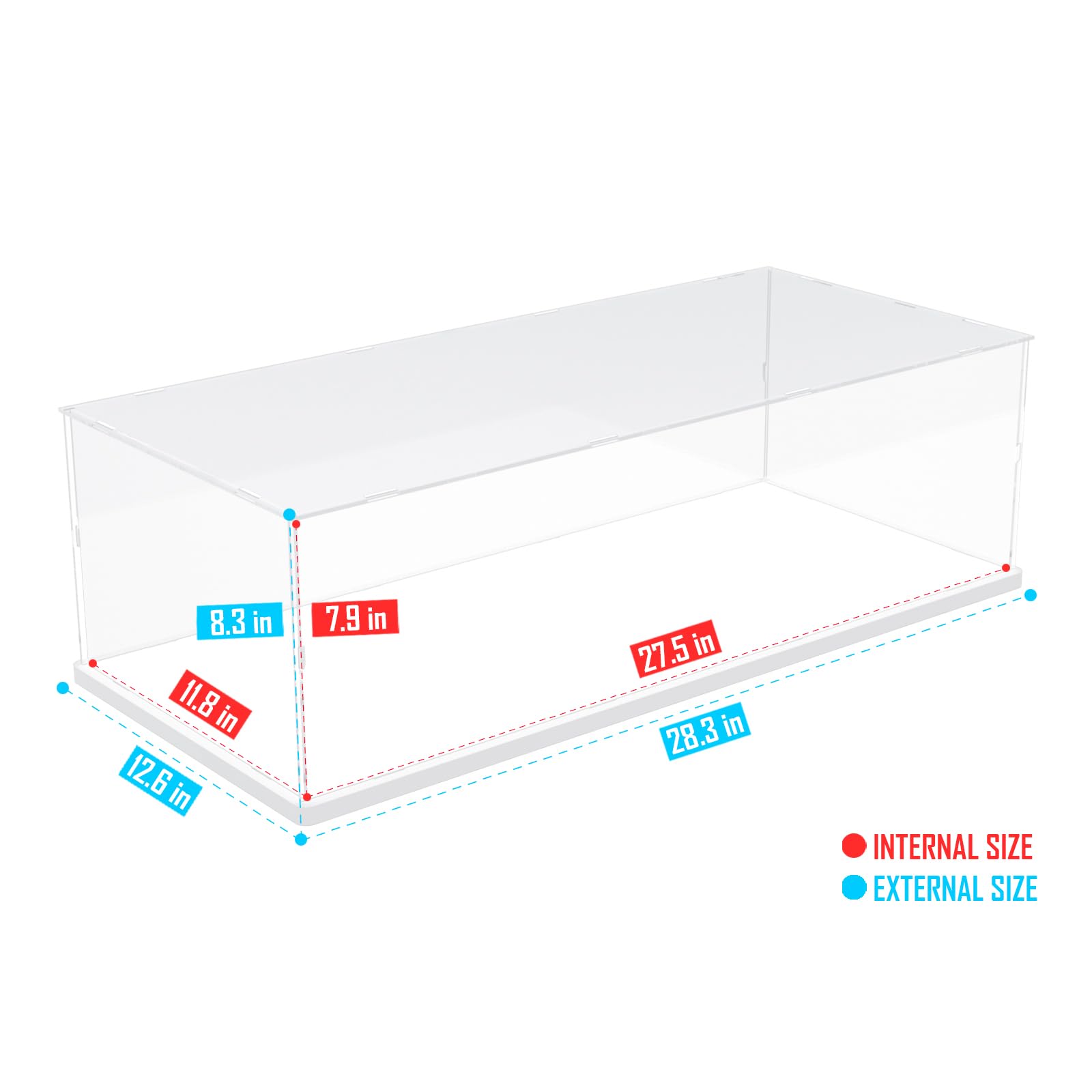 Choowin display case side panels assembly demonstrating sturdy, secure construction