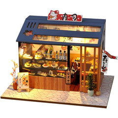 CHOOYIH DIY miniature house kit with LED light for cozy ambience