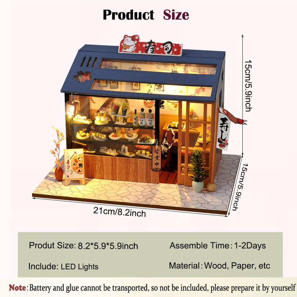 CHOOYIH DIY miniature house package includes all materials