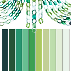 Chrorine colorful paper chains pack for vibrant party decorations.