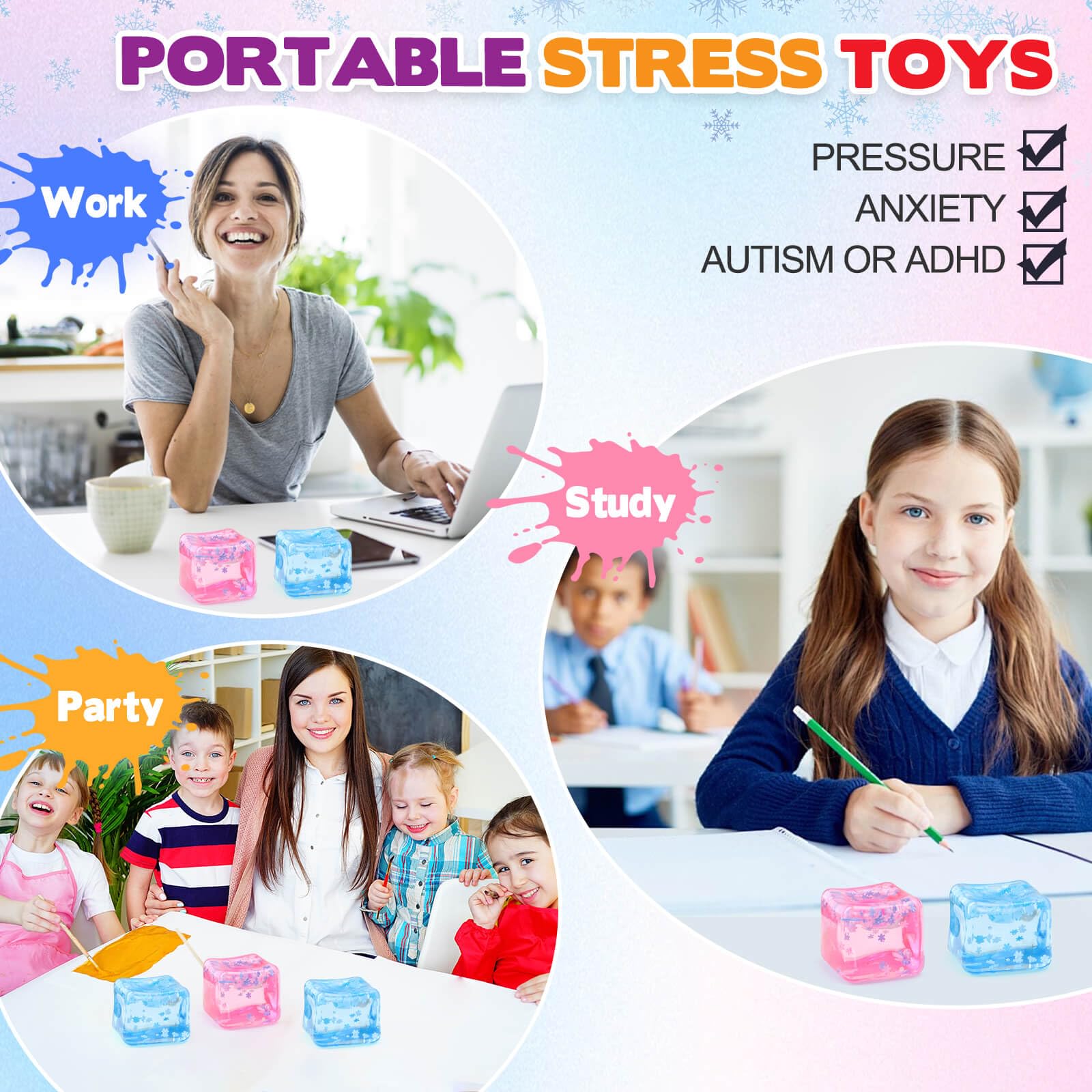 Chridark anxiety-relief fidget cube for calming moments