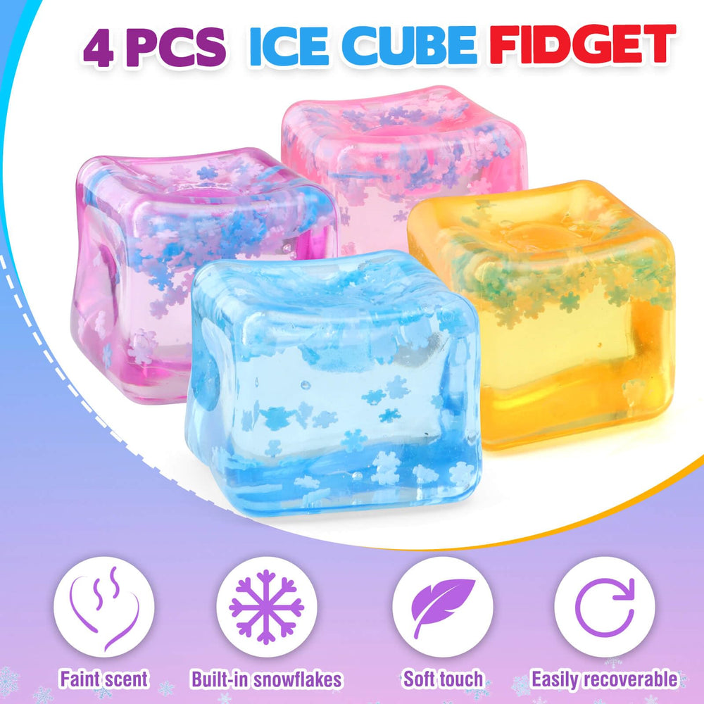 Chridark ice cube pink fidget toy supports mood lift and sensory calm.