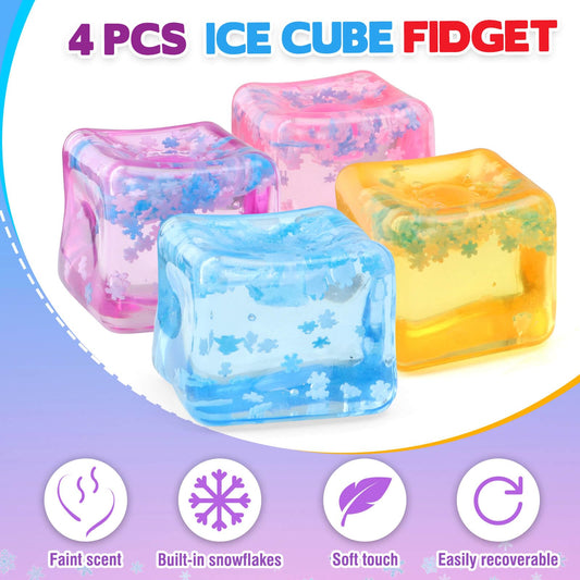Chridark ice cube pink fidget toy supports mood lift and sensory calm.