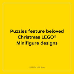 Family gathers around the Lego Countdown Puzzles for a cozy puzzle session.