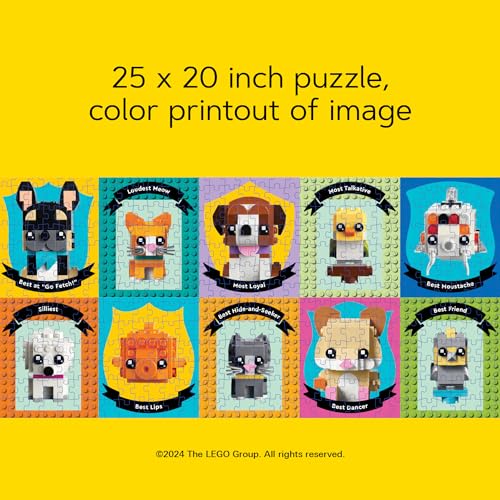 Chronicle Books Lego Pet Pals: sturdy pieces and printed image for easy assembly