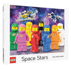 Chronicle Books LEGO Space Stars puzzle cover image inviting family fun and a satisfying solo challenge.
