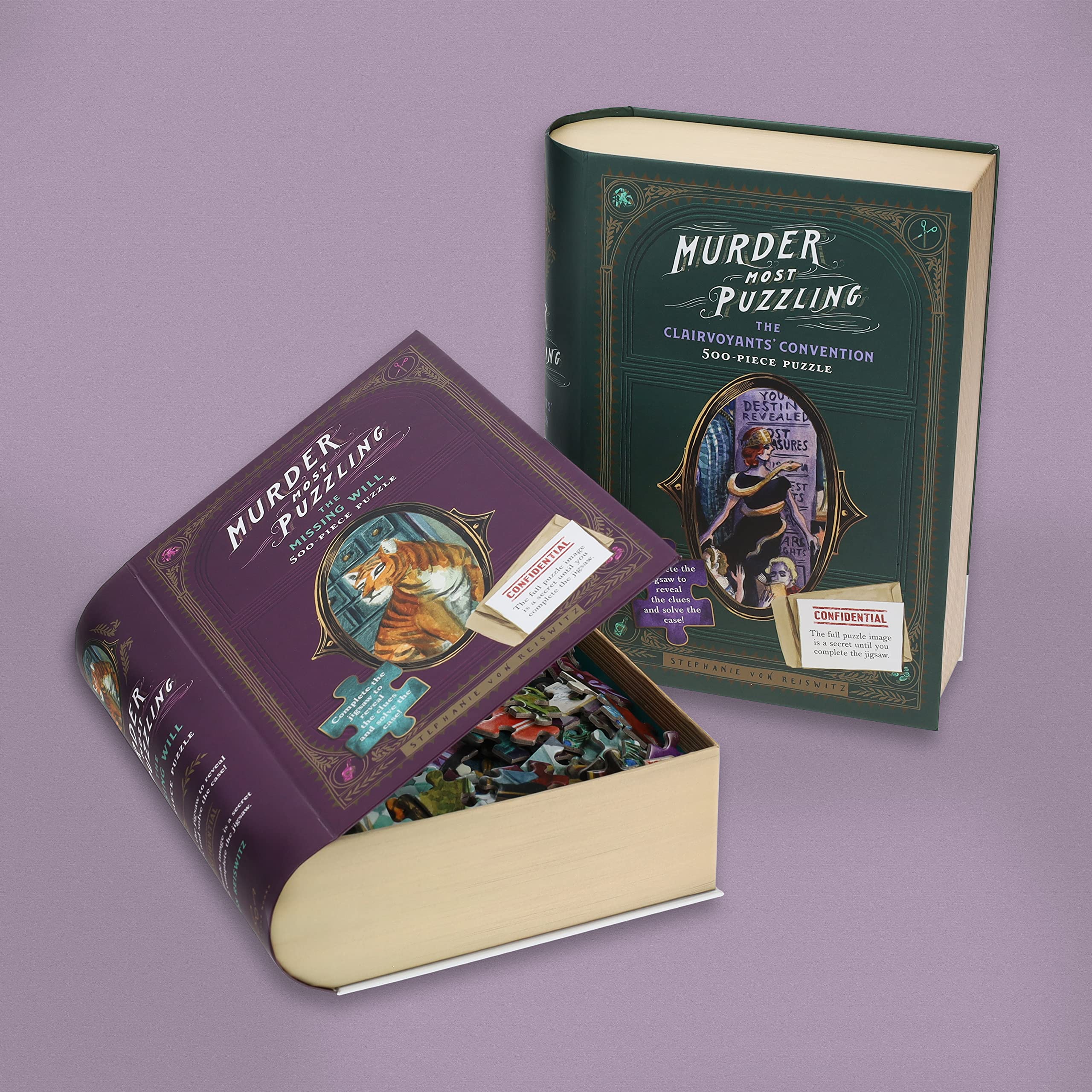 Chronicle Books Murder Most Puzzling cozy-night-session invites relaxed, social puzzling at home
