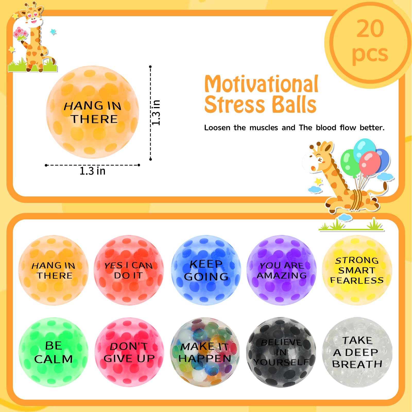 Chshhuao stress balls individually wrapped for easy gifting