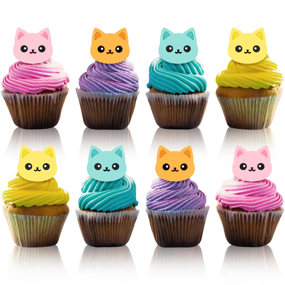 Chuangdi cat cupcake rings ideal for birthday pet-themed party displays