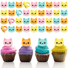 Chuangdi cat cupcake rings style 1 brighten cupcakes for a colorful party