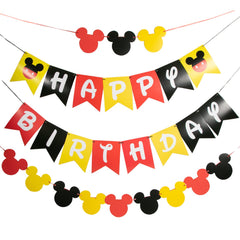 CHuangQi Mickey banner header hanging for a vivid party backdrop