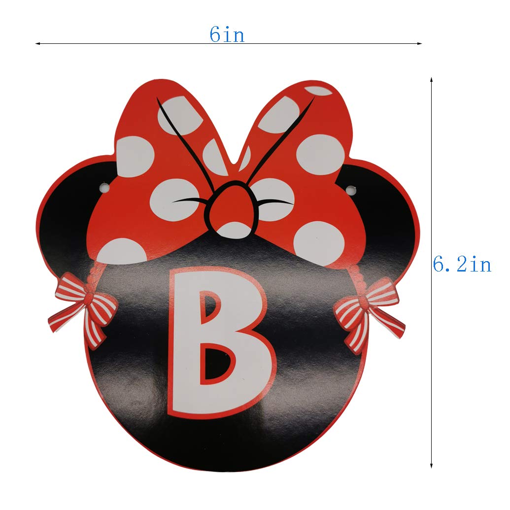 CHuangQi Minnie banner made from thick recycled cardstock for sturdy decor
