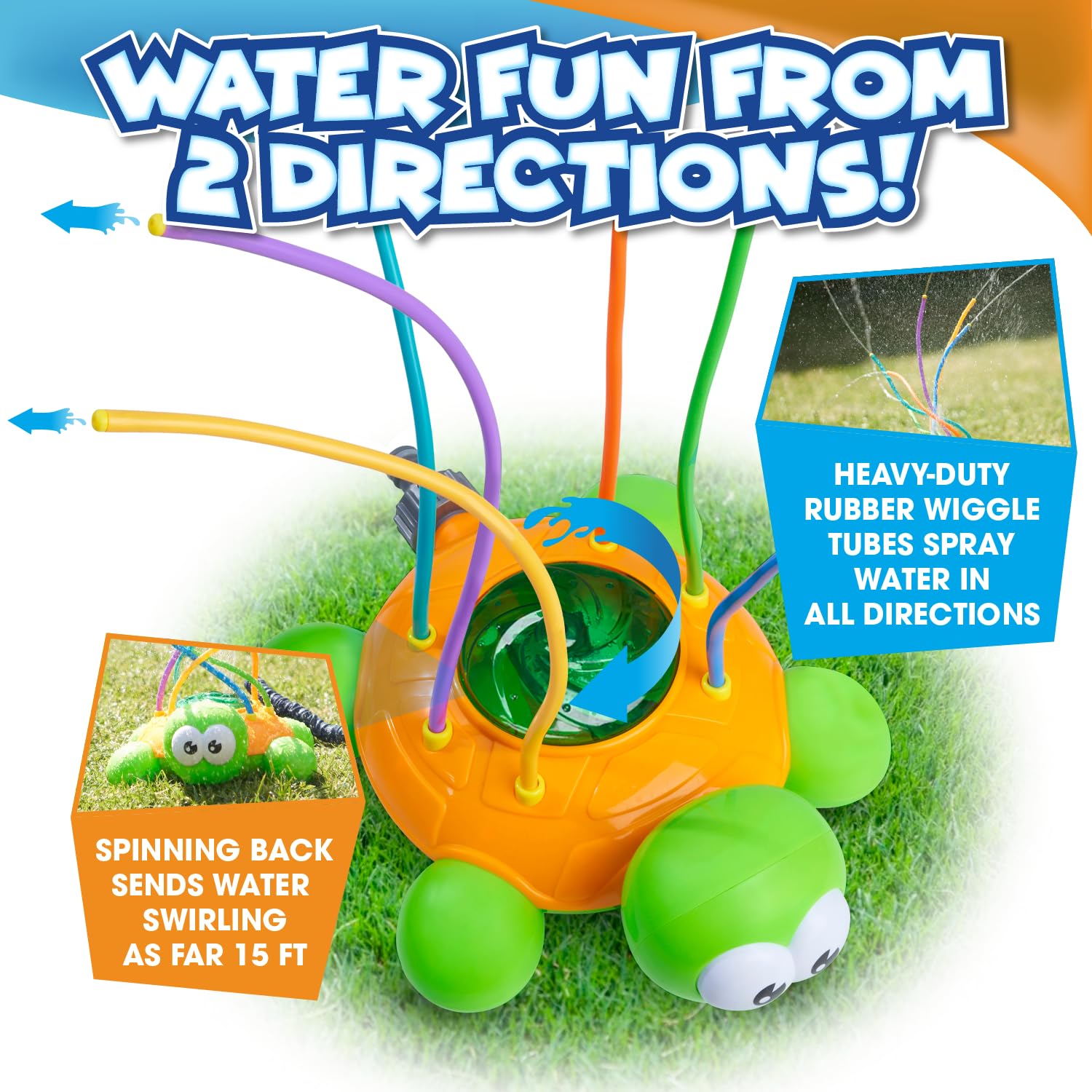 Chuchik garden hose attachment makes quick setup easy for summer backyard water play.