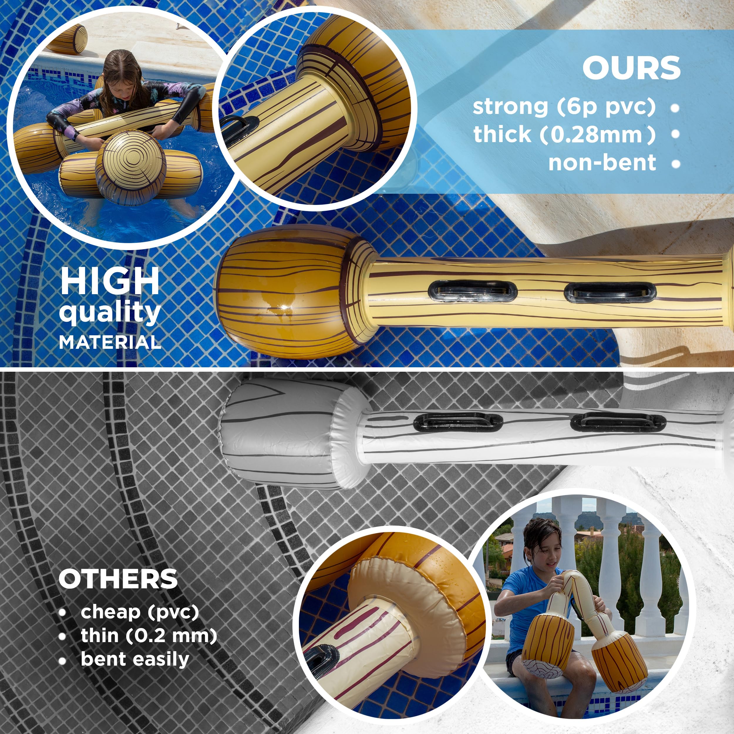 Chuchik giant inflatable gladiator fight sticks for jousting