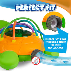 Chuchik kid-friendly summer fun sprinkler inspires active outdoor play and imagination.