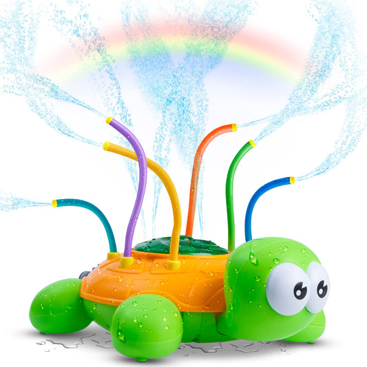 Chuchik water sprinkler turtle backyard setup for sunny play and active splash fun.