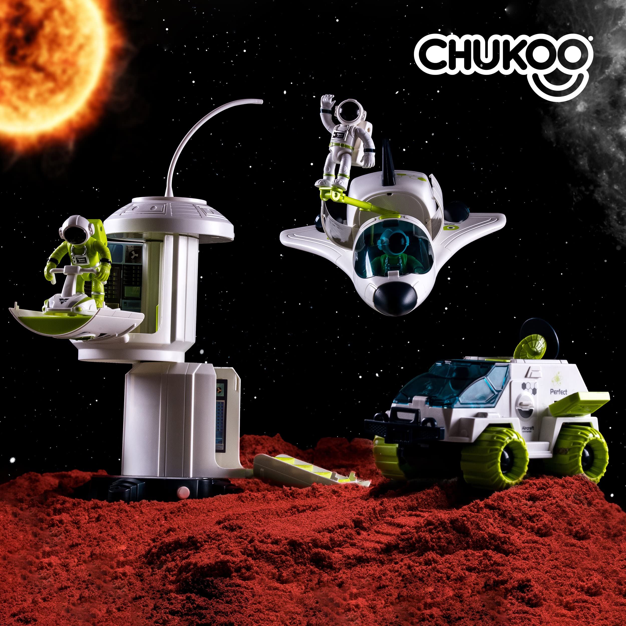 CHUKOO space rover toy sparks imaginative space adventures.