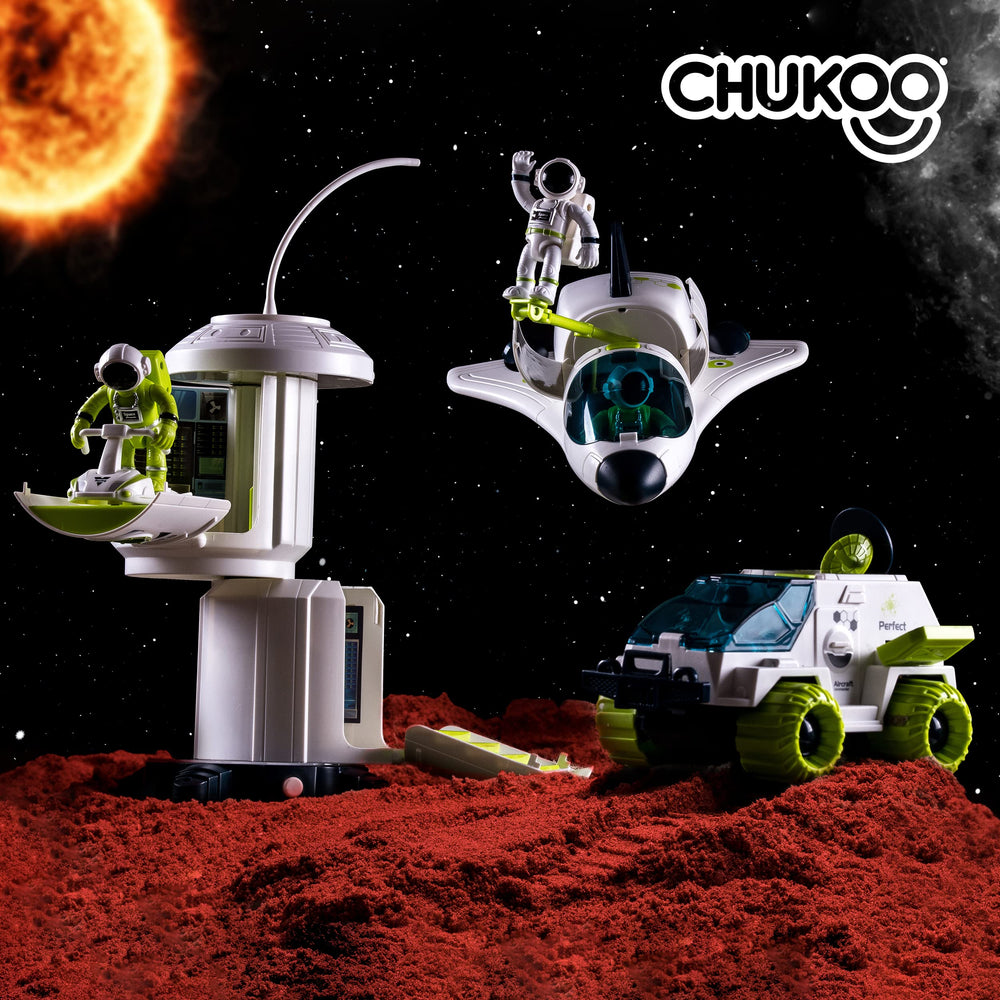 CHUKOO space rover toy sparks imaginative space adventures.