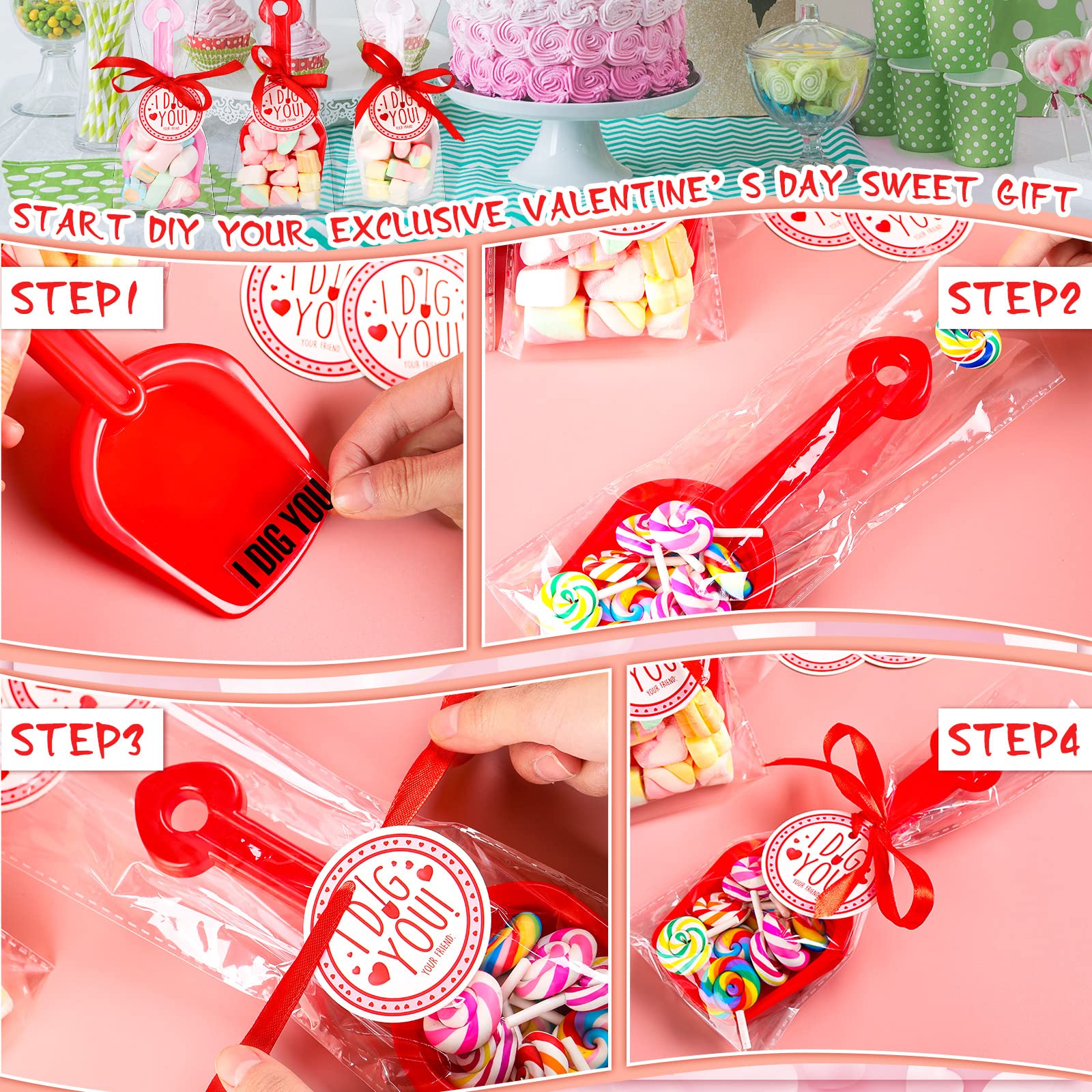 Chumia clear treat bags protect and showcase candies.
