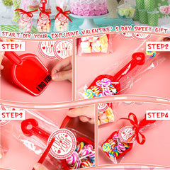 Chumia clear treat bags 24x10 cm for candy presentation.
