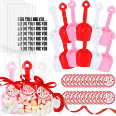 Chumia Valentine’s Dig You shovels in red, white, and pink for festive party favors.