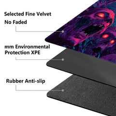 CHUNBAI MTG playmat with non-slip base prevents slips during intense matches.