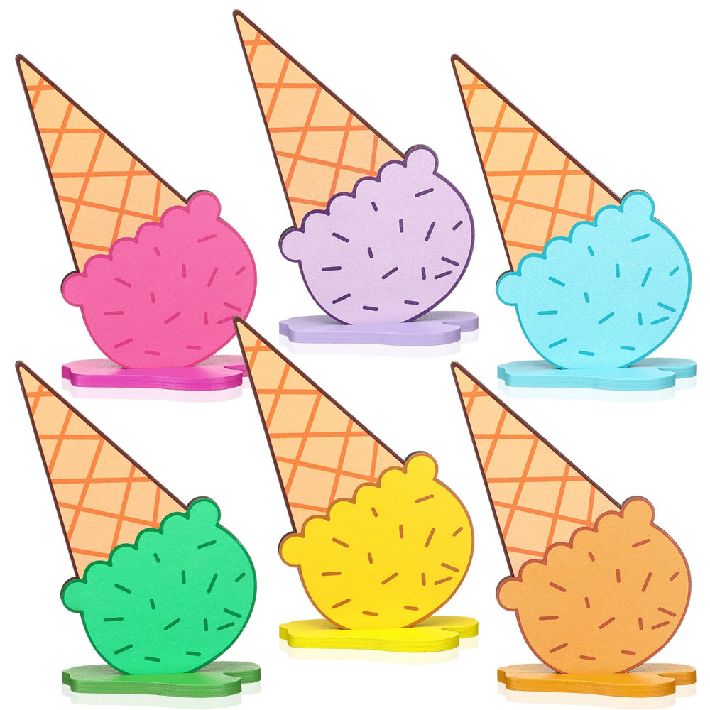 Chunful wooden ice cream sign pink enhances summer table decor and photo opportunities.