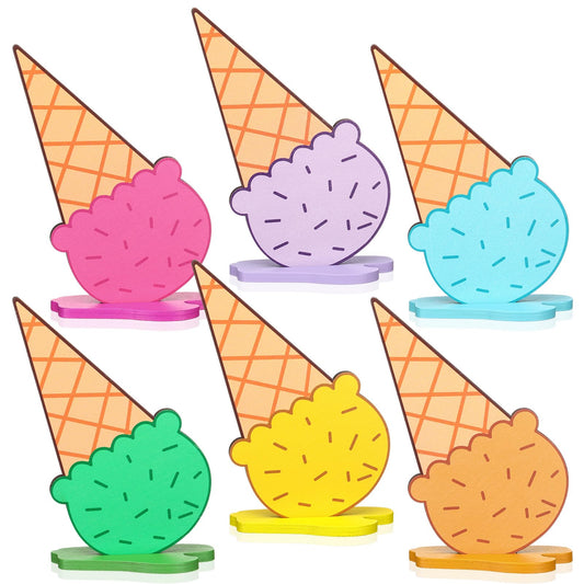 Chunful wooden ice cream sign pink enhances summer table decor and photo opportunities.