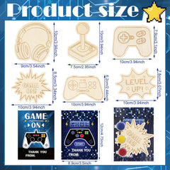 Chunful video game painting piece style 3, child-friendly craft with non-toxic paints