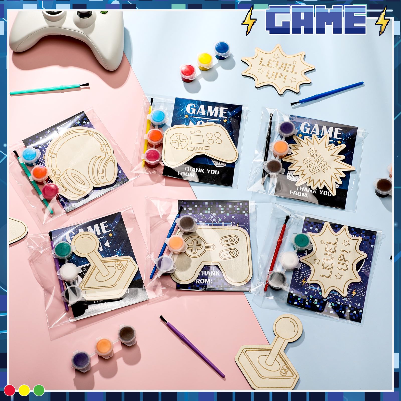Chunful video game painting piece style 4, compact size suitable for little hands