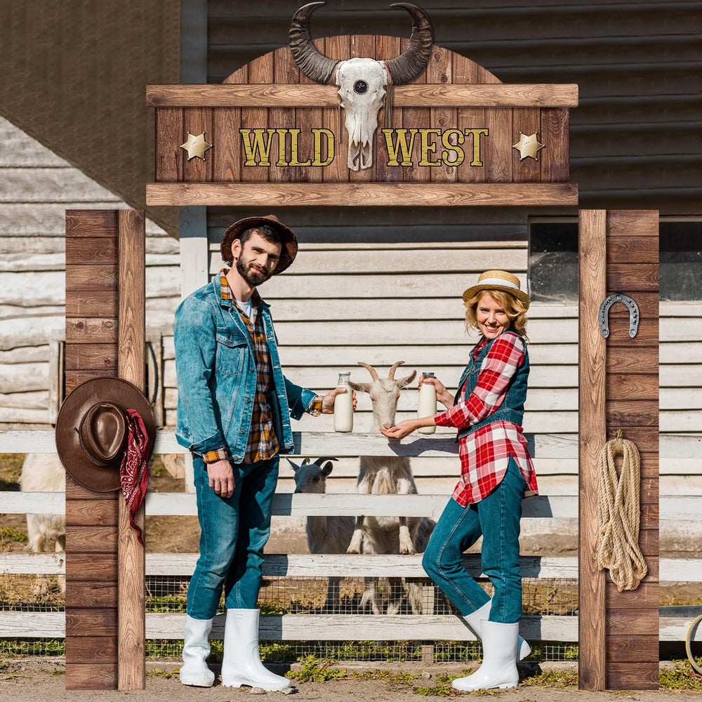CHUNNIN Western themed door banner suits weddings and festivals.
