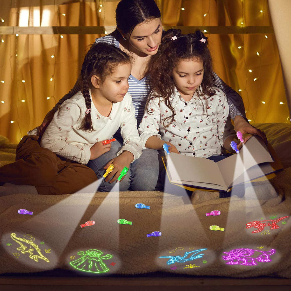 CHUNNIN dinosaur finger light is durable plastic for party use.