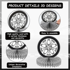 CHUNNIN double-sided tire decor boosts visibility from all angles.