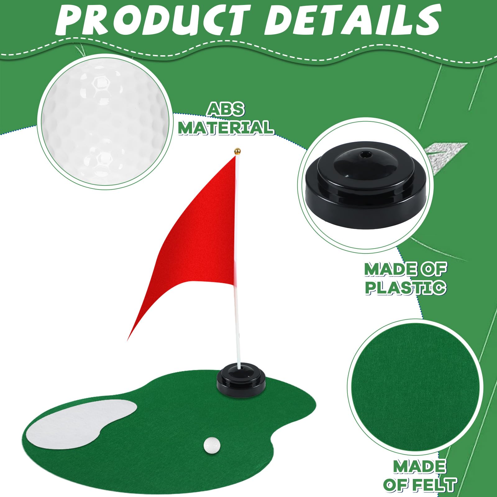 CHUNNIN golf balls provide realistic accents for centerpieces and photos