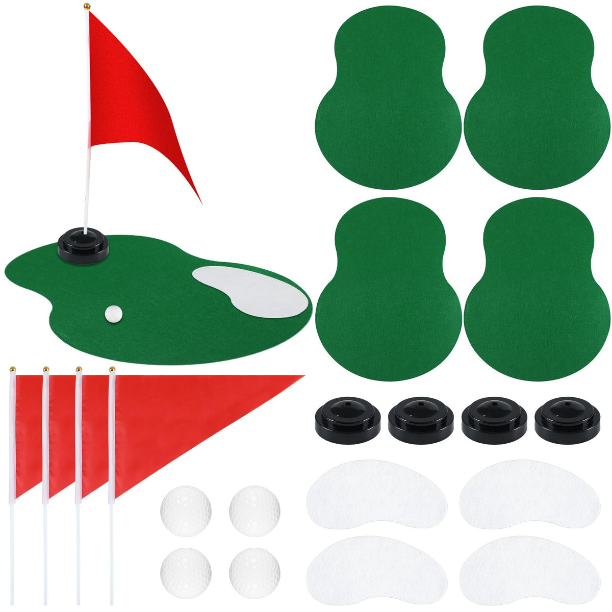 CHUNNIN green golf mat centerpiece creates a vivid course vibe for tabletop decor